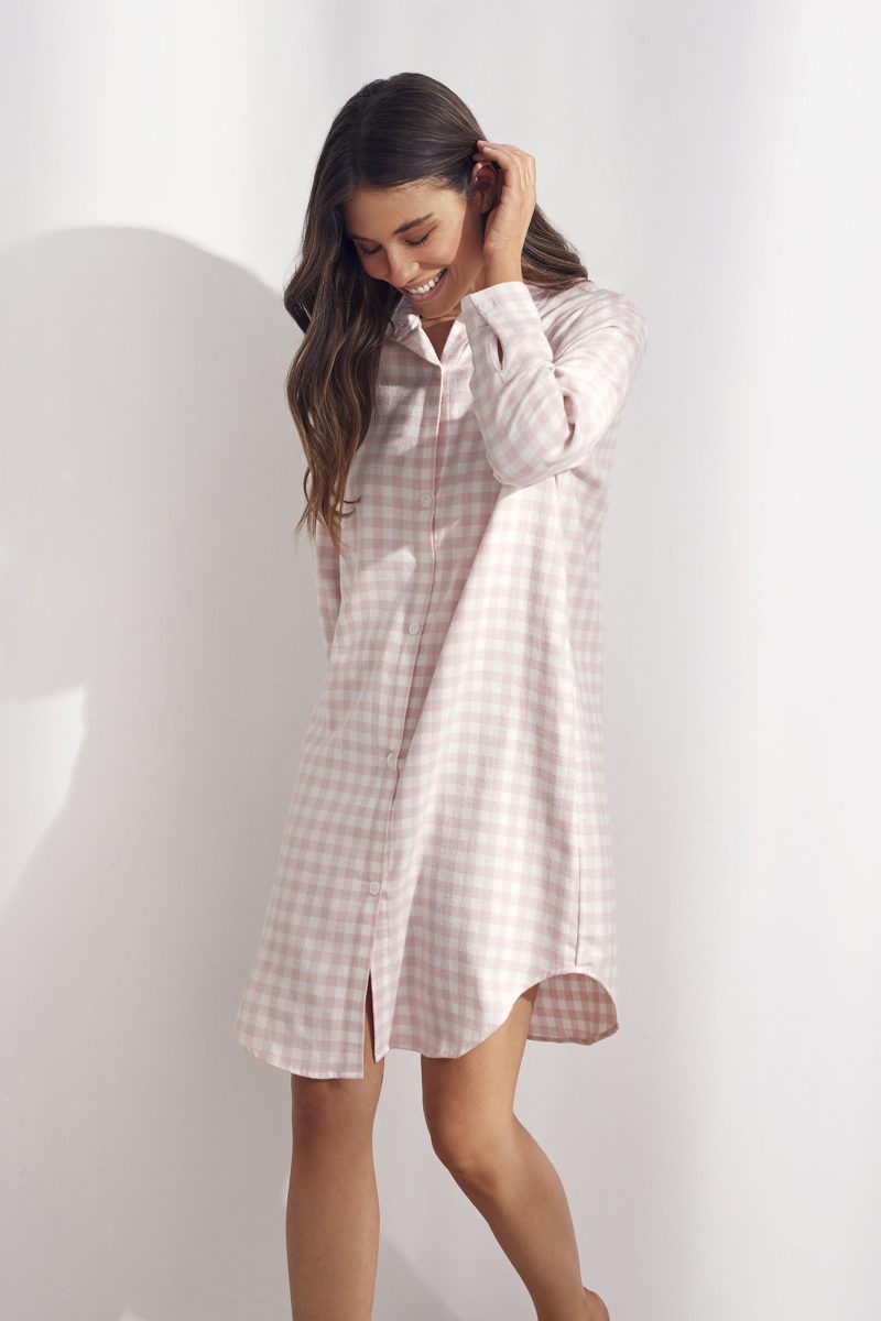 Camicia notte quadretti Selmark