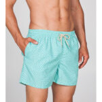 Costume da uomo in fantasia verde acqua Julipet