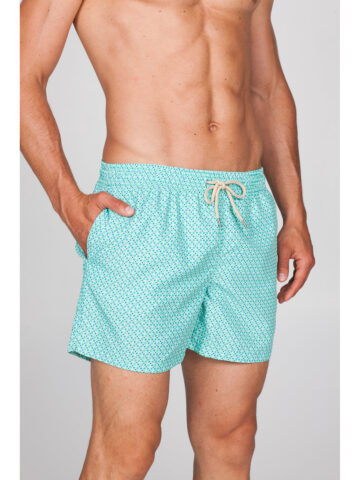 Costume da uomo in fantasia verde acqua Julipet