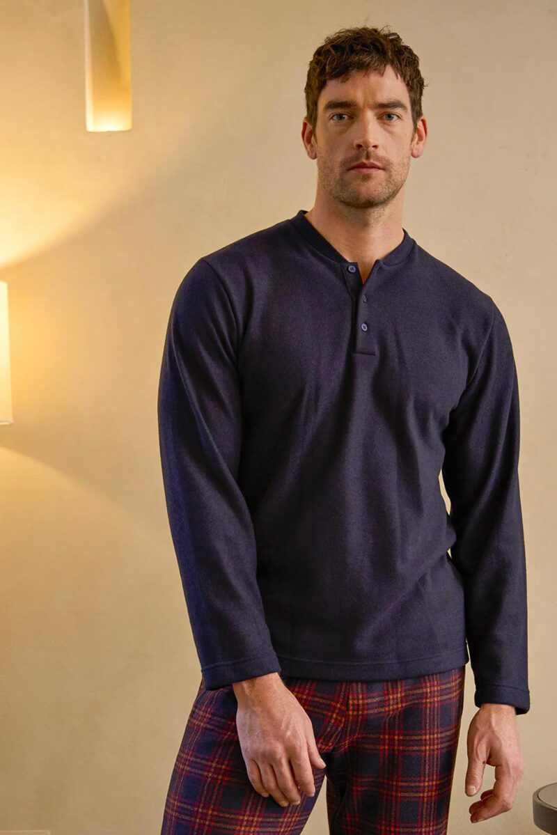 intimo-ortopedia-abbiati-Pigiama-in-fantasia-scozzese-da-uomo-JAL791-2