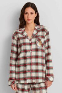 intimo-ortopedia-abbiati-Pigiama-scozzese-bianco-in-cotone-Ralph-Lauren-4