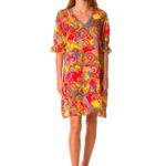 intimo-ortopedia-abbiati-Caftano-corto-in-fantasia-colorata-Laetitia-Beachwear-NL132-21-0