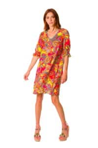 intimo-ortopedia-abbiati-Caftano-corto-in-fantasia-colorata-Laetitia-Beachwear-NL132-21-3