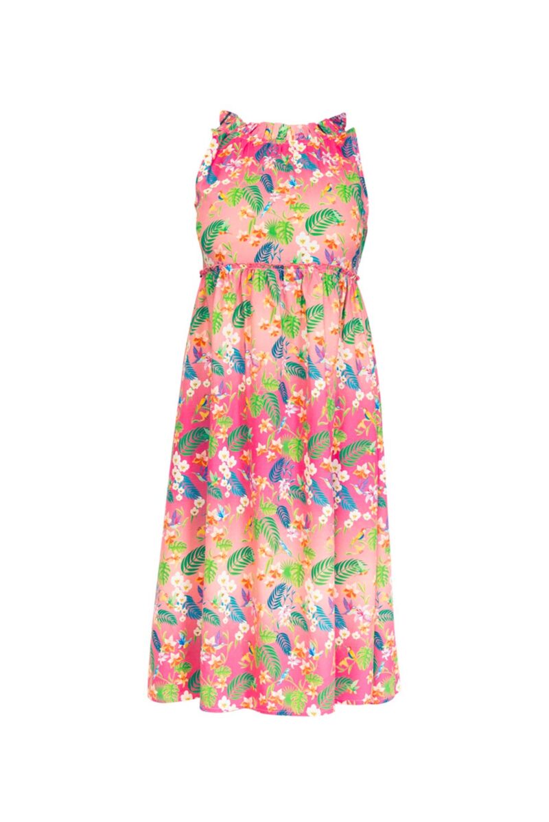 intimo-ortopedia-abbiati-Abito-corto-in-fantasia-tropicale-Verdissima-K0CL81-0