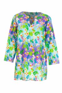 intimo-ortopedia-abbiati-Caftano-corto-in-fantasia-tropicale-Verdissima-K0CL70-0